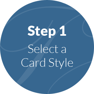 step 1, select your handwritten card